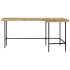 Escritorio madera maciza mango y hierro 165x110x77