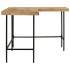 Escritorio madera maciza mango y hierro 165x110x77