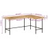 Escritorio madera maciza mango y hierro 165x110x77