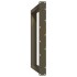 Patas mesa comedor forma U 2uds acero natural 100x(72-73)