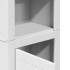 Mueble de baño BODO blanco y marrón 44x30x160