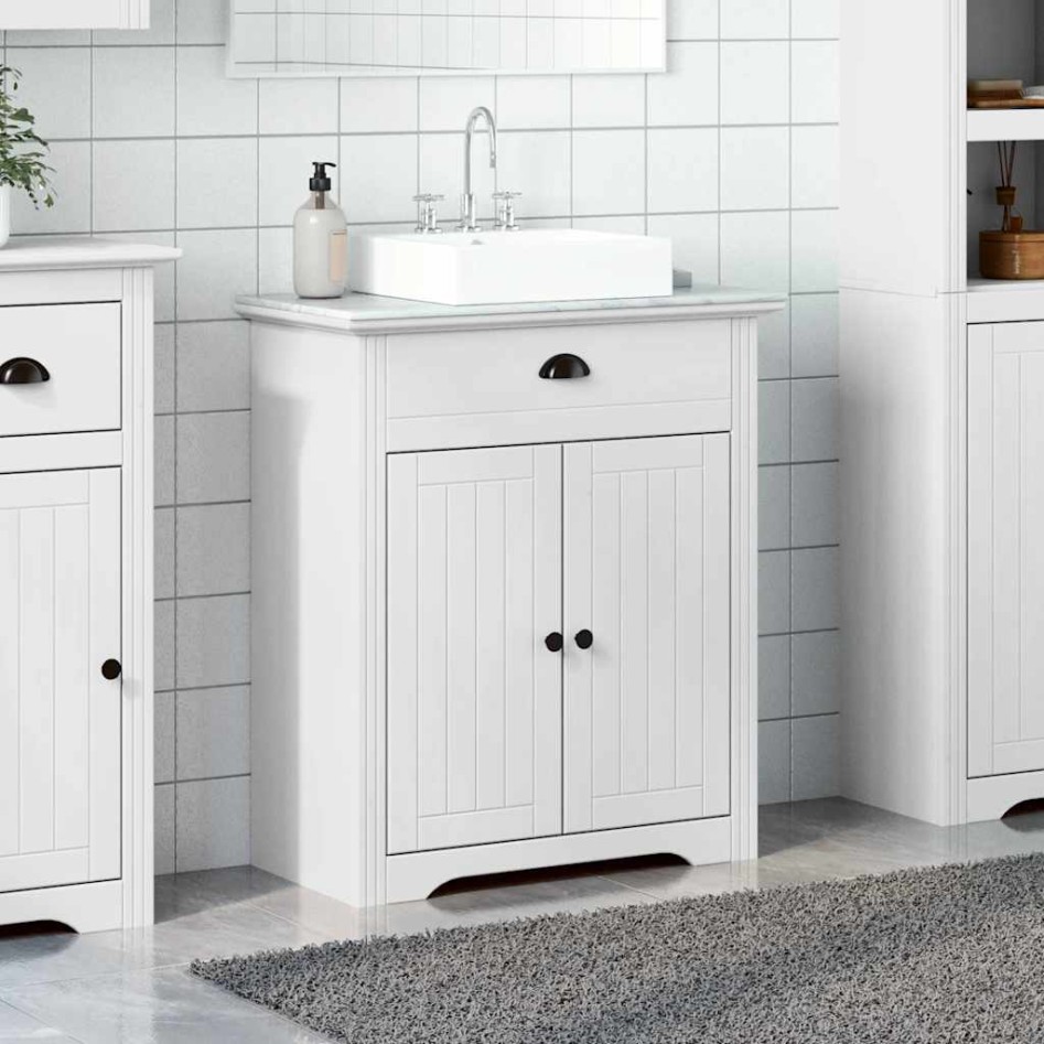Mueble de baño con lavabo BODO blanco 70x35x80