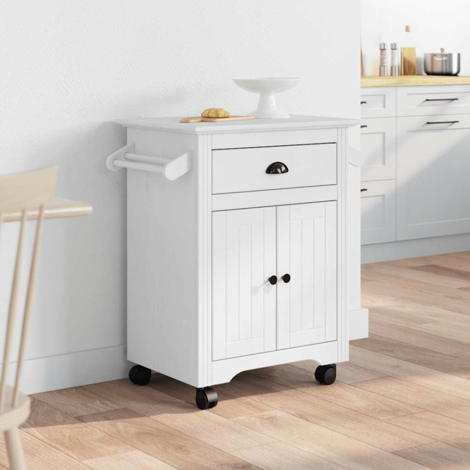 Carrito de cocina BODO blanco 72x45x80