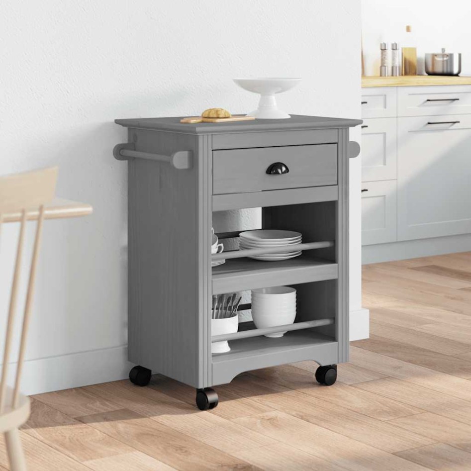 Carrito de cocina BODO gris 67,5x45x80