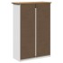 Zapatero BODO blanco y marrón 80x35x118