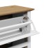Zapatero BODO blanco y marrón 80x35x118