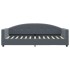 Sofá cama con colchón terciopelo gris oscuro 80x200