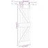 Puerta corredera con herrajes madera maciza de pino 70x210