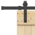 Puerta corredera con herrajes madera maciza de pino 70x210