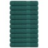 Toallas de sauna 10 uds 100% algodón verde 80x200 cm 360