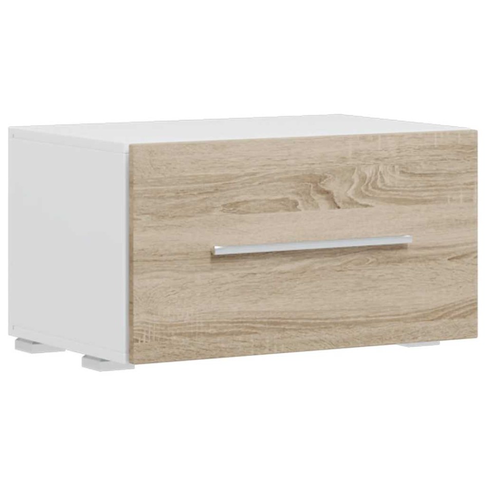 Muebles de TV 5 piezas con iluminación LED roble