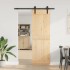 Puerta corredera con herrajes madera maciza de pino 70x210