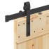 Puerta corredera con herrajes madera maciza de pino 70x210
