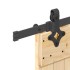 Puerta corredera con herrajes madera maciza de pino 85x210