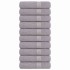 Toallas de baño 10 uds gris 100x150 cm 360 gsm 100%