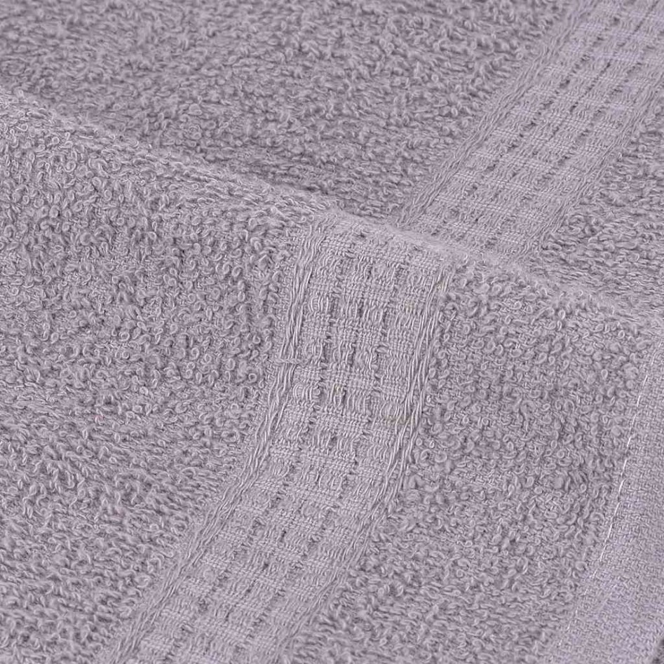 Toallas de baño 10 uds gris 100x150 cm 360 gsm 100%