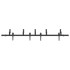 Kit de herrajes para puertas correderas acero negro 213,5