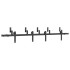 Kit de herrajes para puertas correderas acero negro 213,5