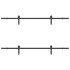 Kit de herrajes para puertas correderas acero negro 213,5