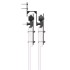 Kit de herrajes para puertas correderas acero negro 213,5