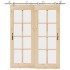 Kit de herrajes para puerta corredera 200 cm acero