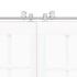 Kit de herrajes para puerta corredera 200 cm acero