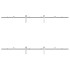 Kit de herrajes para puerta corredera 200 cm acero