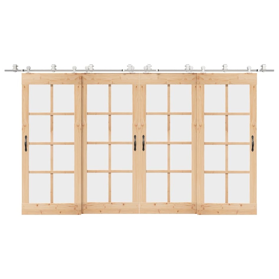 Kit de herrajes para puerta corredera 400 cm acero