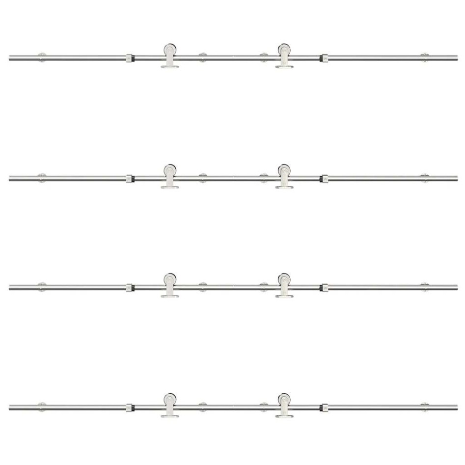 Kit de herrajes para puerta corredera 400 cm acero