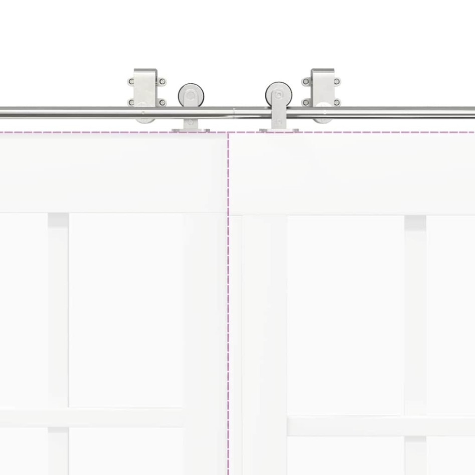 Kit de herrajes para puerta corredera 400 cm acero