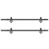 Kit de herrajes para puertas correderas acero negro 305