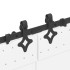 Kit de herrajes para puertas correderas acero negro 305