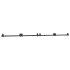 Kit de herrajes para puertas correderas acero negro 366