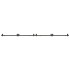 Kit de herrajes para puertas correderas acero negro 366