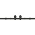Kit de herrajes para puertas correderas acero negro 366