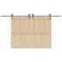 Kit de herrajes para puertas correderas acero negro 400