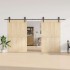 Kit de herrajes para puertas correderas acero negro 400