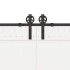 Kit de herrajes para puertas correderas acero negro 400
