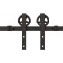 Kit de herrajes para puertas correderas acero negro 400