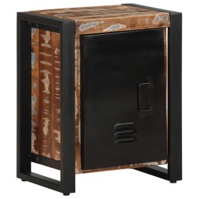 Mesilla de noche multicolor 40x30x51 cm madera maciza