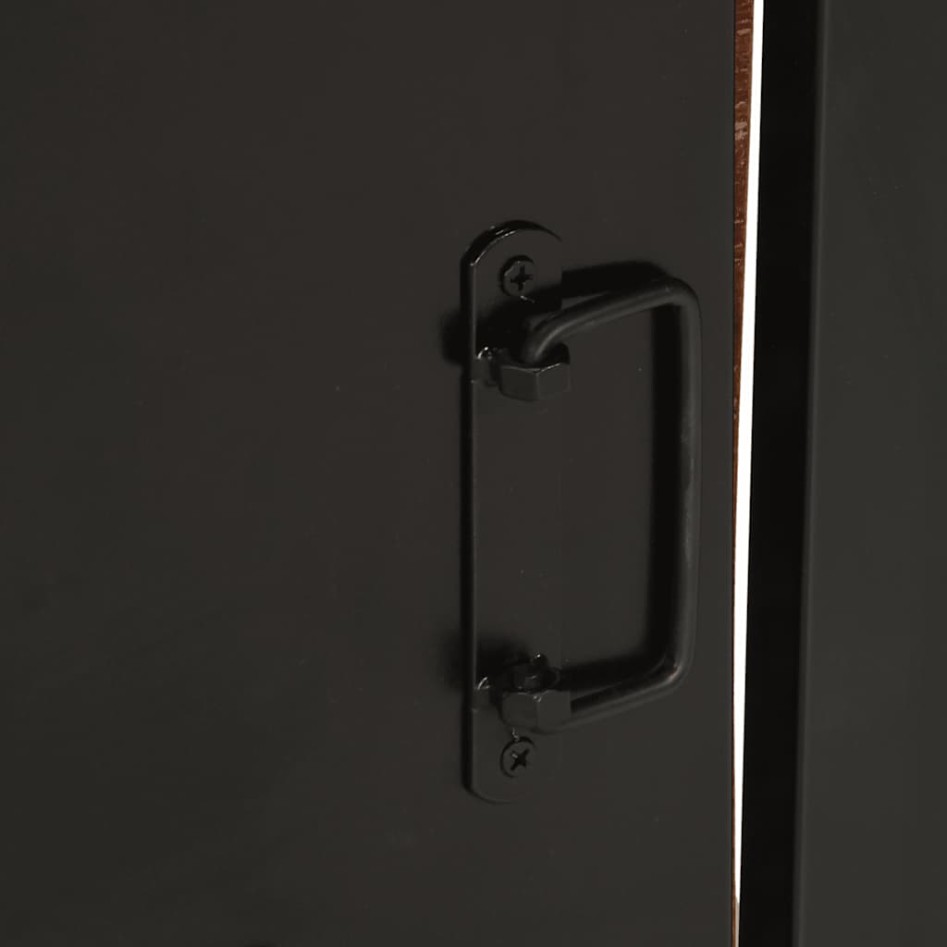 Mesilla de noche multicolor 40x30x51 cm madera maciza