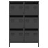 Aparador acero negro 68x39x101,5