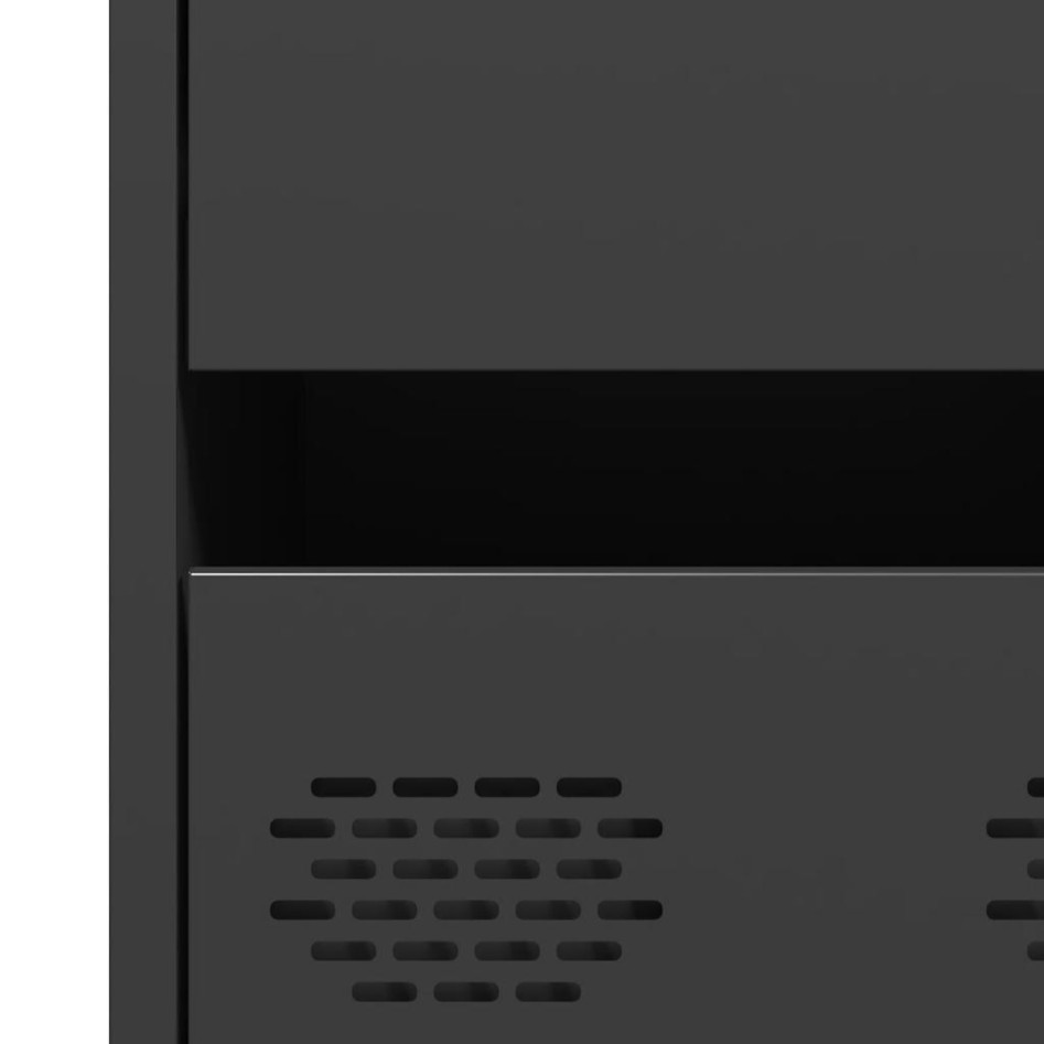 Aparador acero negro 68x39x101,5