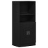 Mueble de cocina madera de ingeniería negro 57x41,5x131,5