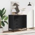 Cajonera de madera contrachapada negro 70x41x70