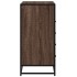 Cómoda de madera contrachapada roble marrón 70x41x83,5