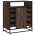 Cómoda de madera contrachapada roble marrón 70x41x83,5