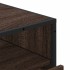 Cómoda de madera contrachapada roble marrón 70x41x83,5