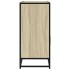Aparador de madera contrachapada roble sonoma 100x35x76
