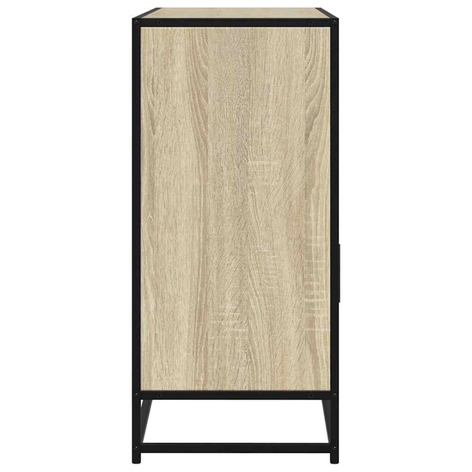 Aparador de madera contrachapada roble sonoma 100x35x76